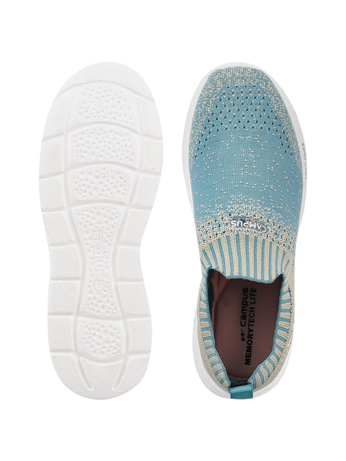 CAMP-SPINDA Blue Women's Slip-ons